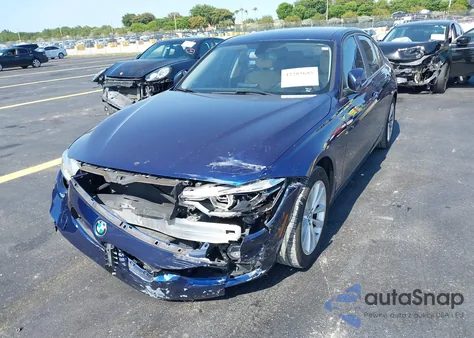 2018 BMW 320I из США, поврежденный, VIN WBA8A9C52JK622825